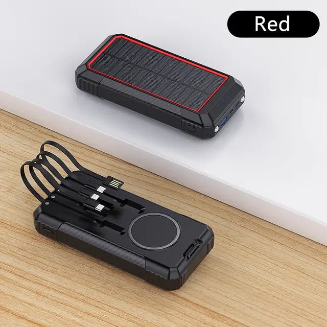 Portable Solar Power Bank - 33800mAh Solar Charger