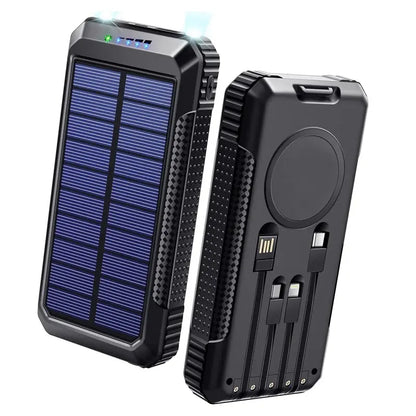 Portable Solar Power Bank - 33800mAh Solar Charger